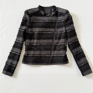 Women’s Black and Gray Jacket Blazer